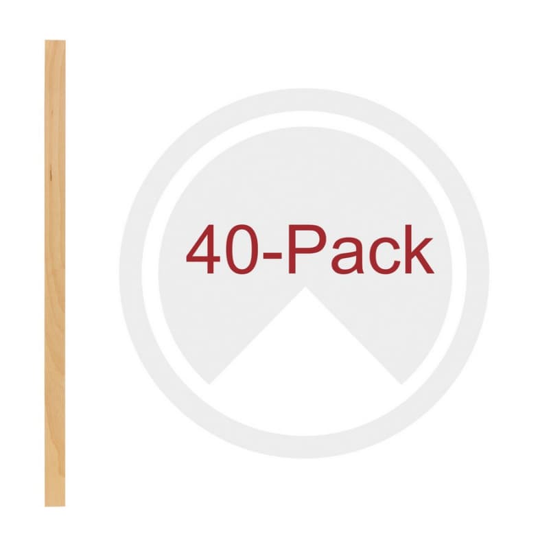 19-5/8" x 7/8" 4PILU Wood Pilaster System, Light Brown (40/Box)