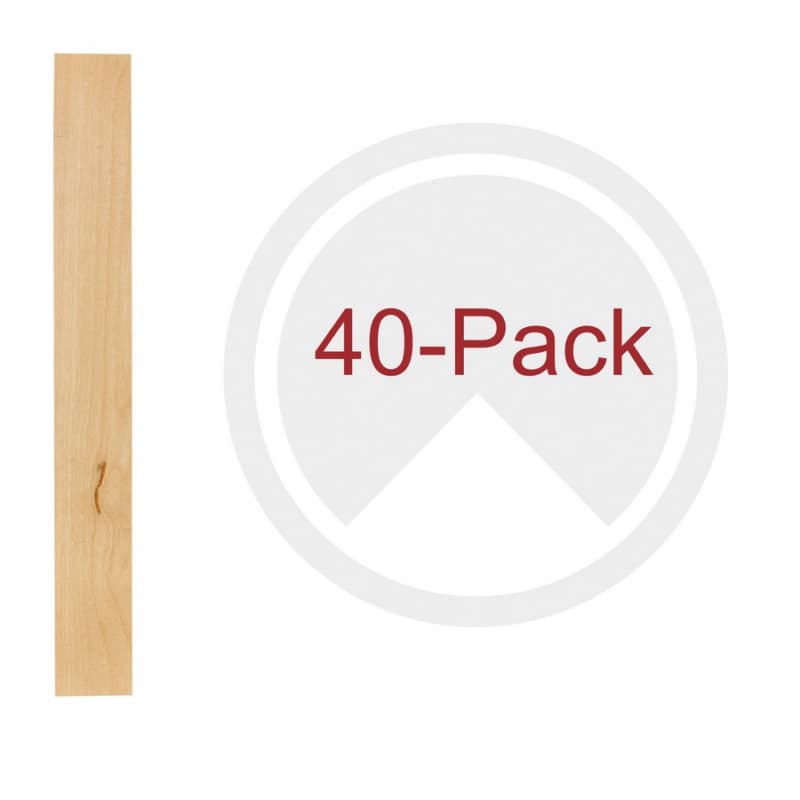 19-5/8" 4PILU Wood Pilaster System, Light Brown (40/Box)