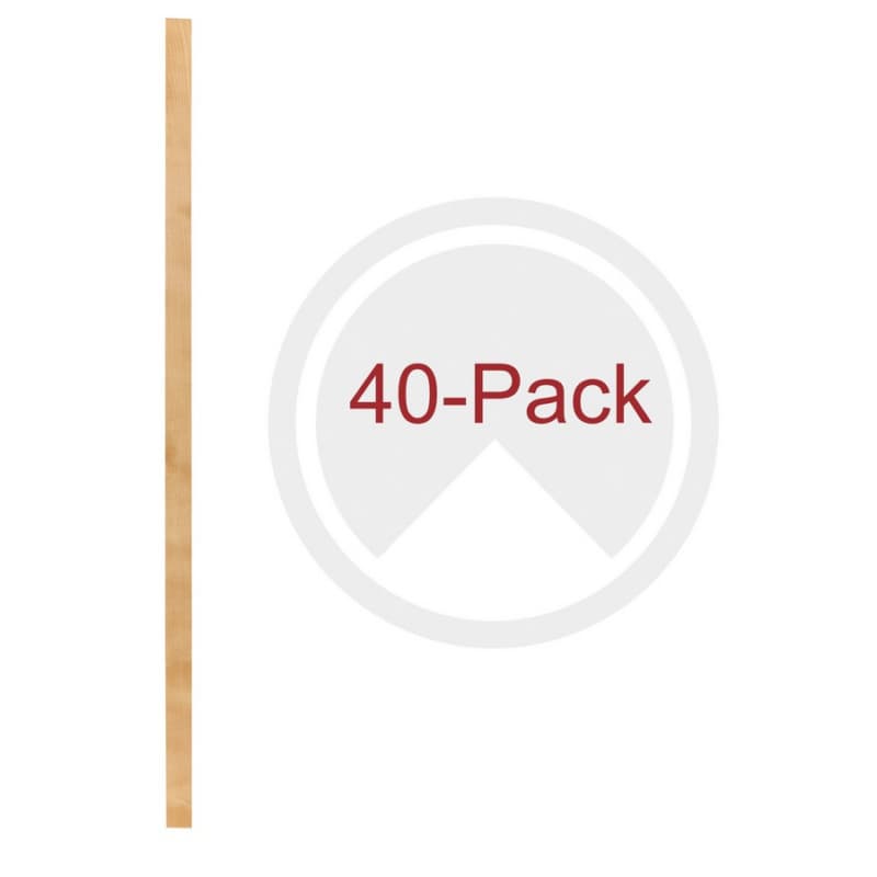 27-3/16" x 7/8" 4PILU Wood Pilaster System, Light Brown (40/Box)