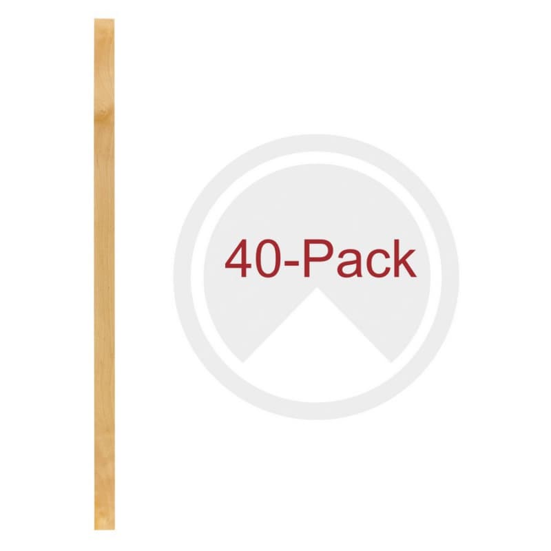 27-3/16" x 1-1/8" 4PILU Wood Pilaster System, Light Brown (40/Box)