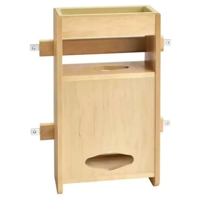 10-1/2" 1-Tier Wood Grocery Bag Storage for 36" Sink Base