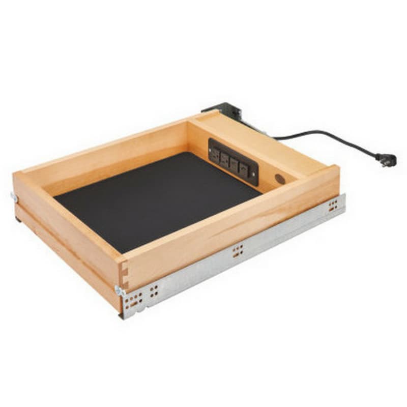 16-1/2" Charging Drawer with BLUMOTION Soft-Closing for 18" Cabinet Opening, Maple