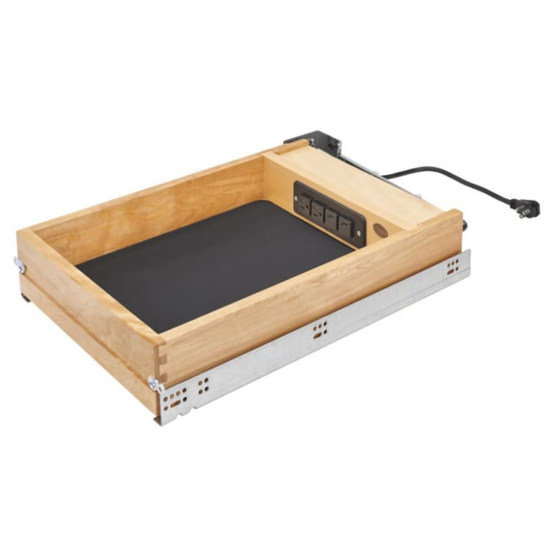 15" Charging Drawer with BLUMOTION Soft-Closing for 18" Cabinet Opening, Maple