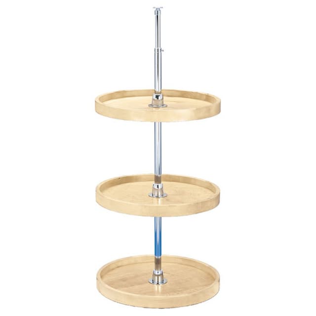 Rev-A-Shelf Corporation 4WLS-073 Wood Classics Series Full Circle Lazy Susan Set, 3 Tray