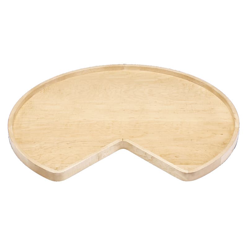 28" Kidney 1 Tray Lazy Susan with Bearing and Stop