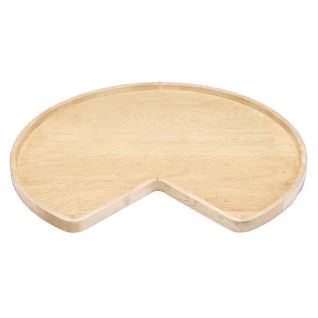 28" Kidney 1 Tray Lazy Susan with Bearing and Stop