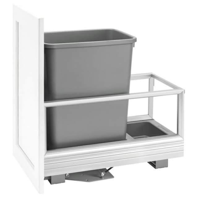 Rev-A-Shelf Corporation Bottom Mount Trash Pullout, 5149 Series, Single 35 Quart Bin, for 11-1/2" Openings