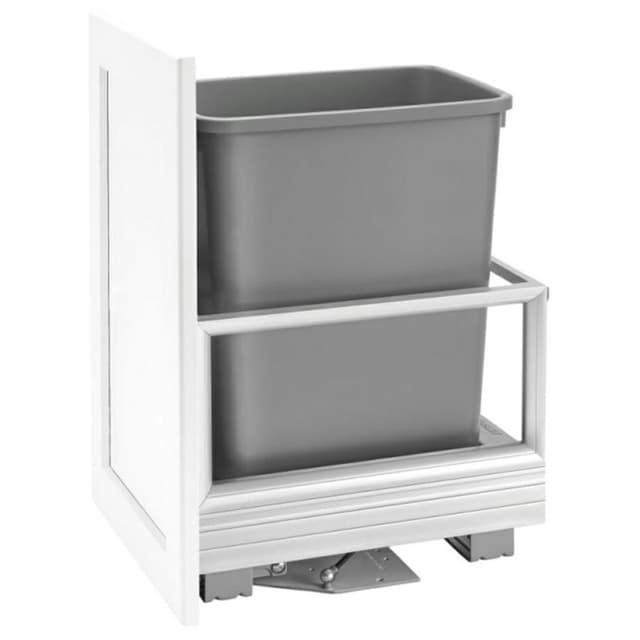 Rev-A-Shelf, Vanity Bottom Single Bin Mount Waste Container with Rev-A-Motion, 5149 Series