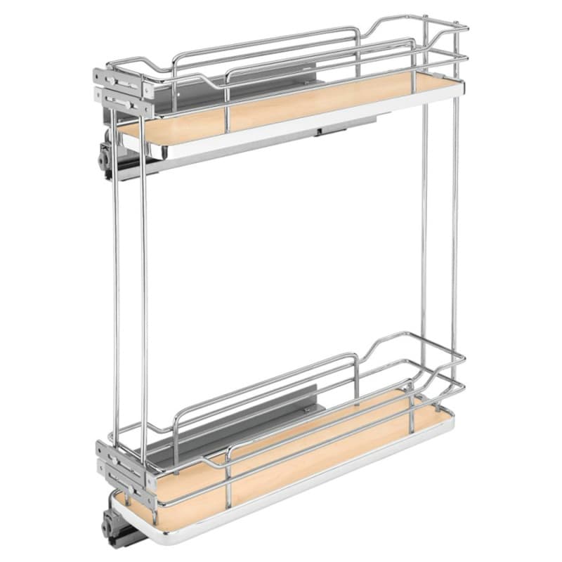5" 2-Shelf Pullout Organizer with Soft-Closing, Maple