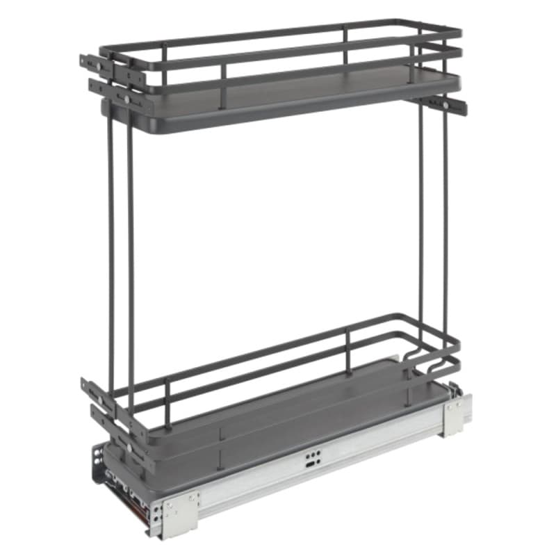 10-1/2" 2-Shelf Pullout Organizer with Soft-Closing, Orion Gray