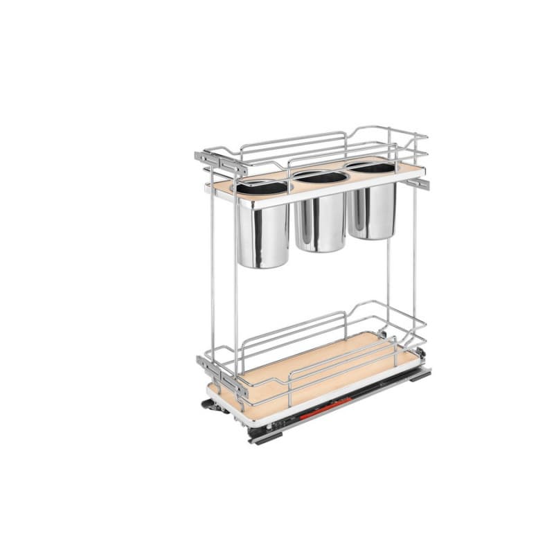 5322UT-BCSC 7-1/4" 2-Shelf Pullout Organizer with Soft-Closing, Maple