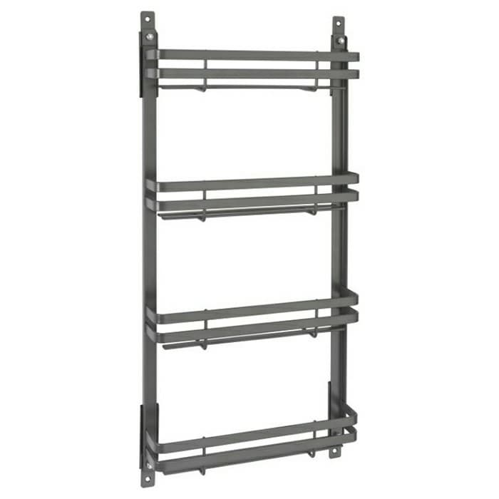 10-5/8" 4-Tier Door-Mount Spice Rack, Glossy