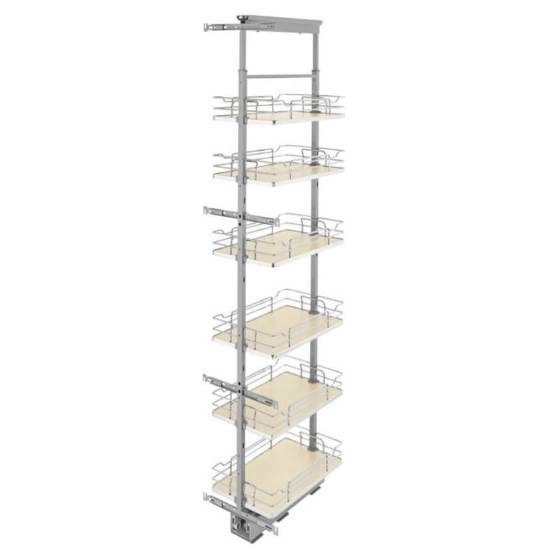 13-1/4" x 73-5/8" 6-Shelf Pullout Pantry with Soft-Closing, Maple