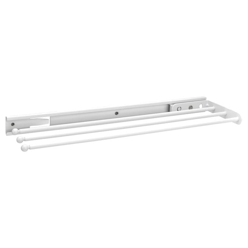 Towel Bar with 3 Prong, White