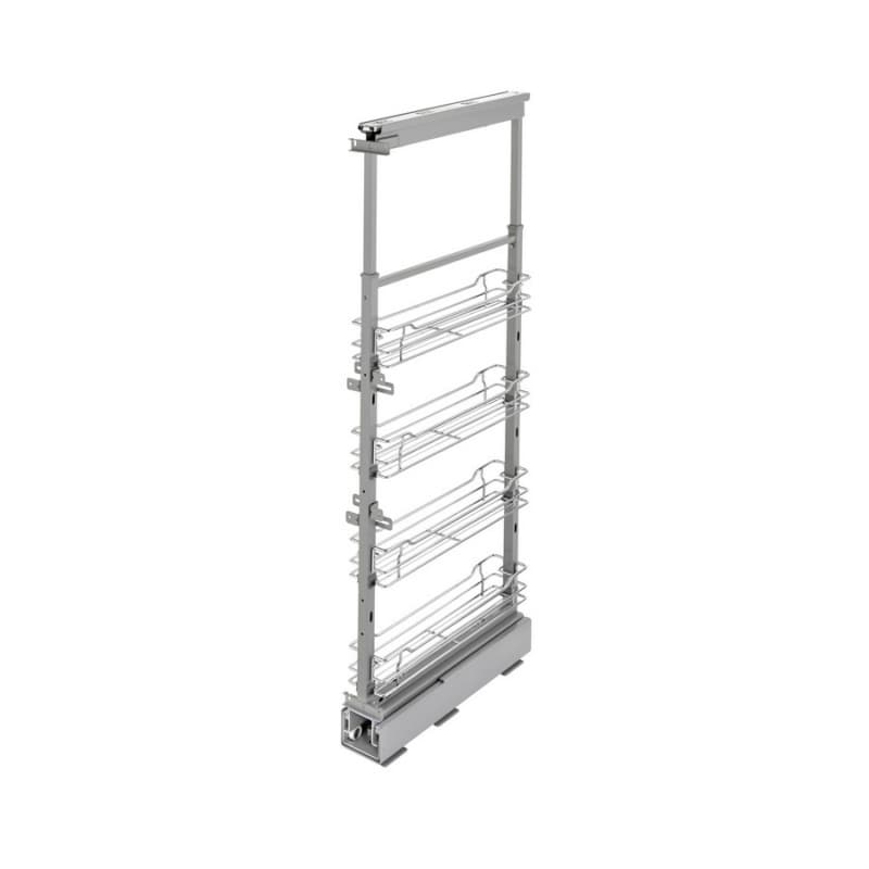 4" x 50-3/4" Pullout Pantry with Soft-Closing, Chrome