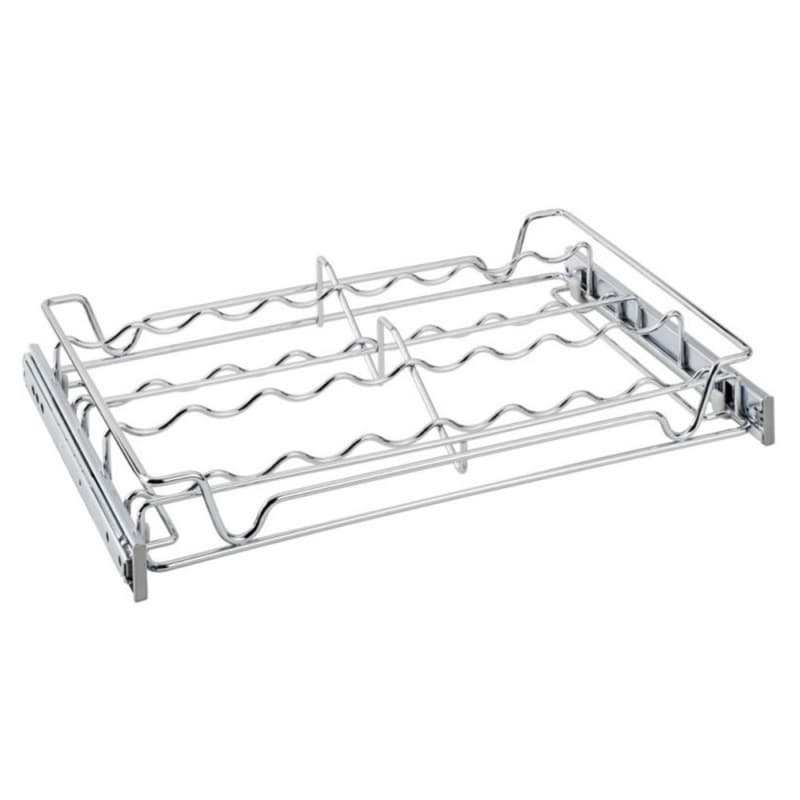 18" Sidelines Sliding Spice Rack for 14" Cabinet, Anodized