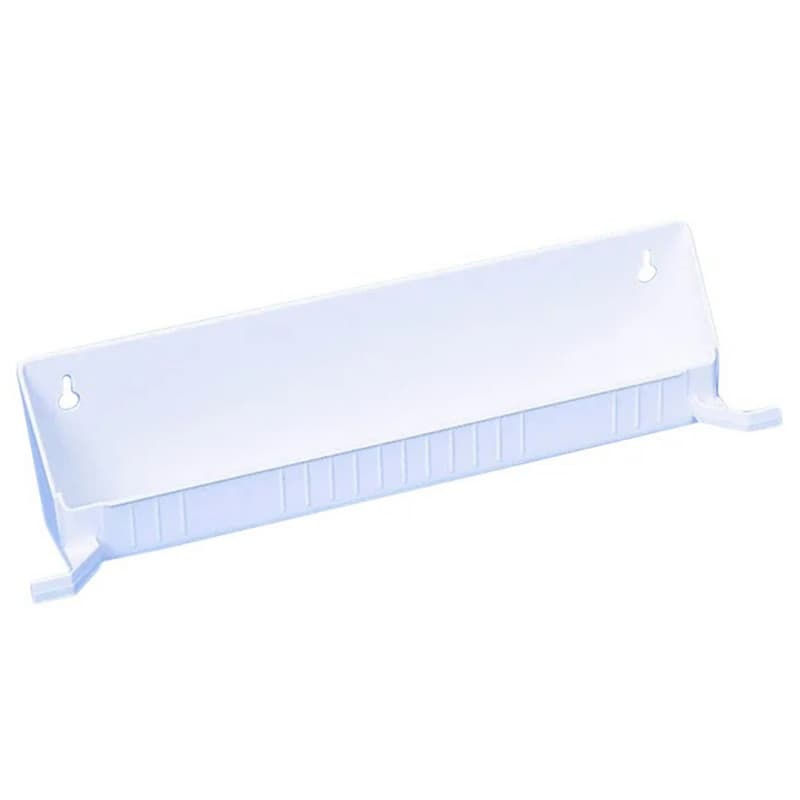 11" White Sink Front Tip-Out Tray with Tab Stop Hinges