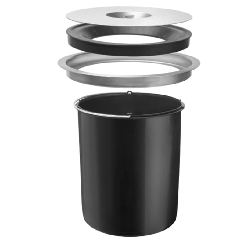 11 Liter Counter-Mount Waste Container, Black