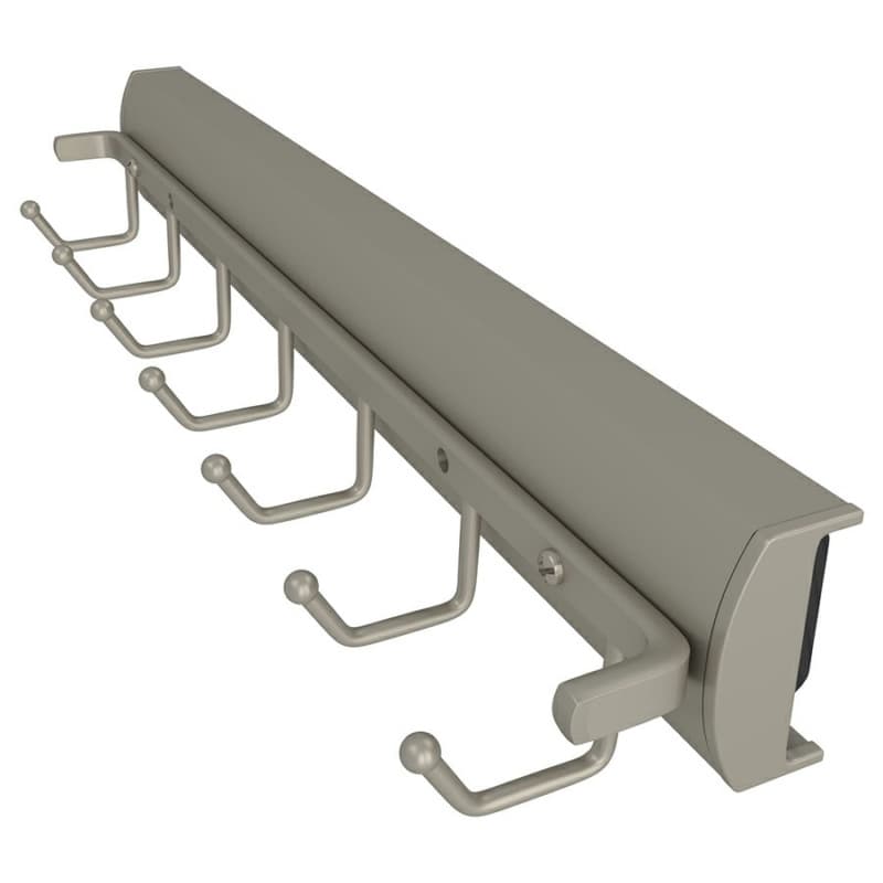 13-15/32" Sidelines Pop-Out Belt Rack, Satin Nickel Finish