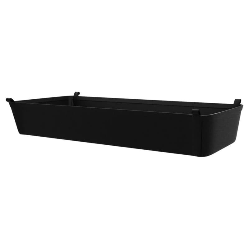 3-25/32" x 18-5/8" x 16-3/4" Canvas Closet Basket Liner, Black Finish