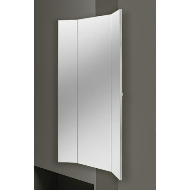 3-3/16" Sidelines Pull-Out Closet Mirror with Soft Close, Silver Finish