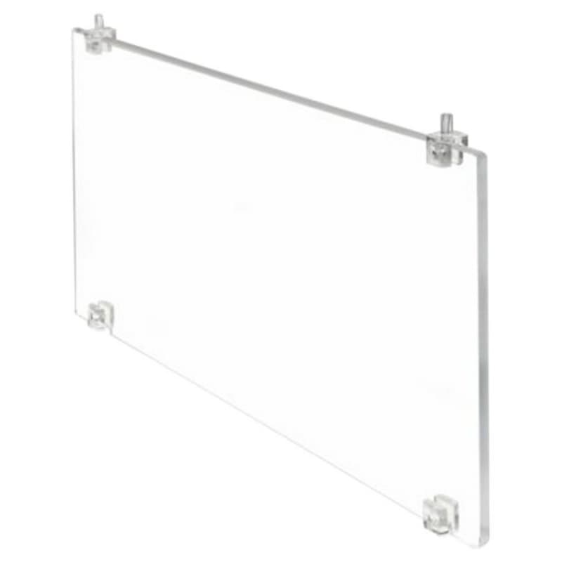6" Shoe Shelf Divide, Clear Acrylic Finish