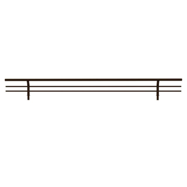 Wire Satin Nickel Shoe Rail, Sidelines