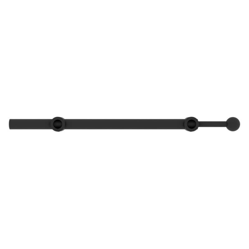 13-7/8" - 21-7/8" Sliding Valet Rod, Matte Black