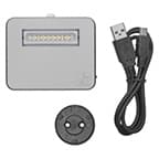 Alpha LED 0.8W Cool White Battery Motion Sensor Light, 3-7/64", Nickel