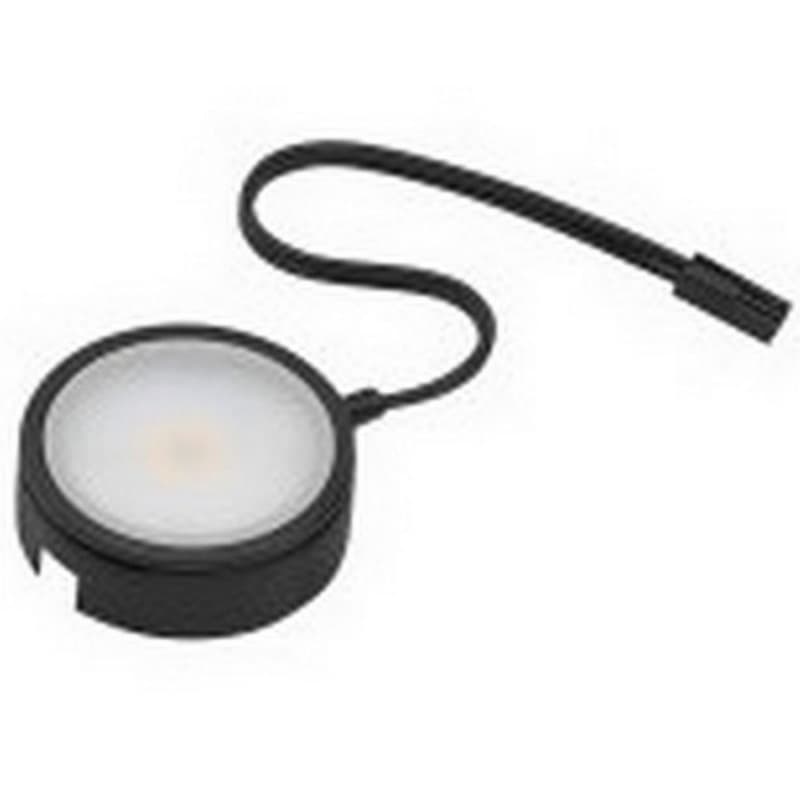 120V 4W Pockit 120-M Non-Linkable LED Puck Light, 2-3/4", Black, 5000K