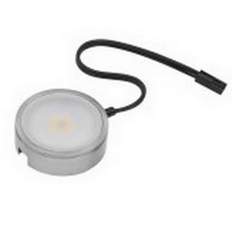 120V 4W Pockit 120-M Non-Linkable LED Puck Light, 2-3/4", Nickel, 5000K