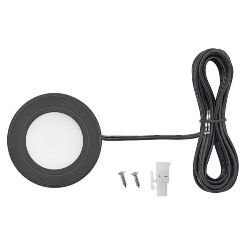 EquiLine LED 3W Cool White Puck Light, Black