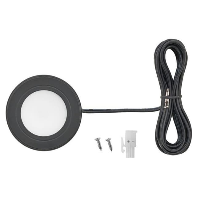 EquiLine LED 3W Cool White Puck Light, Black