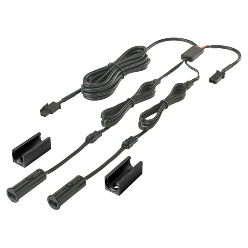 60W/96W Round Double Door Sensor, 1-7/16", Black