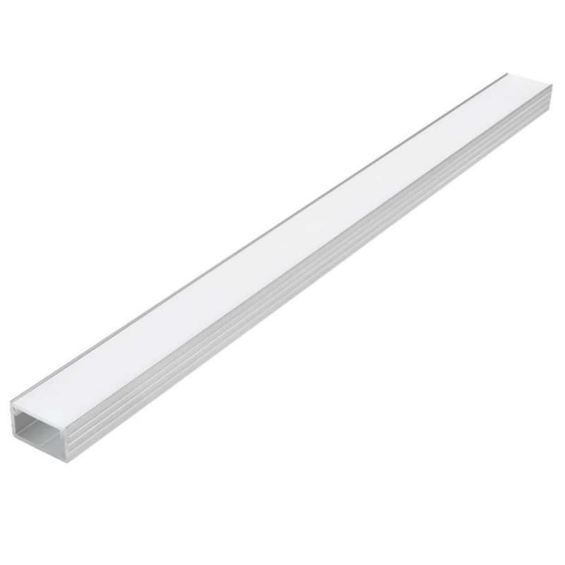 Infinex Aluminum Flush Extrusion with Milk Diffuser, 94", Satin Clear