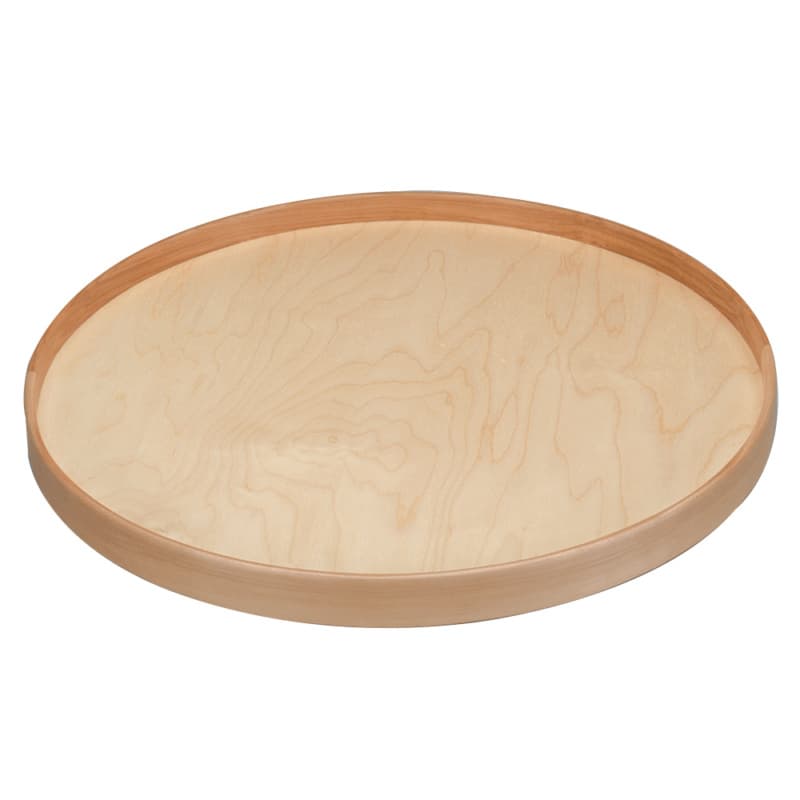 18" Full-Circle 1 Tray Wood Lazy Susan with Swivel Bearing