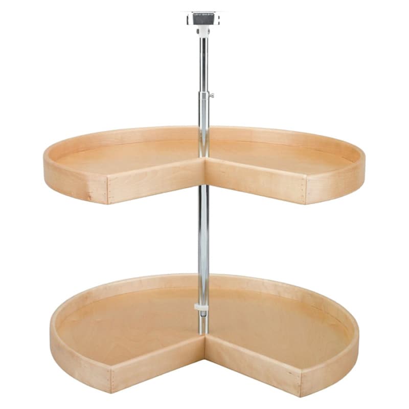 28" Pie Cut 2 Tray Lazy Susan