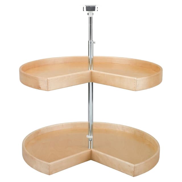 28" Pie Cut 2 Tray Lazy Susan