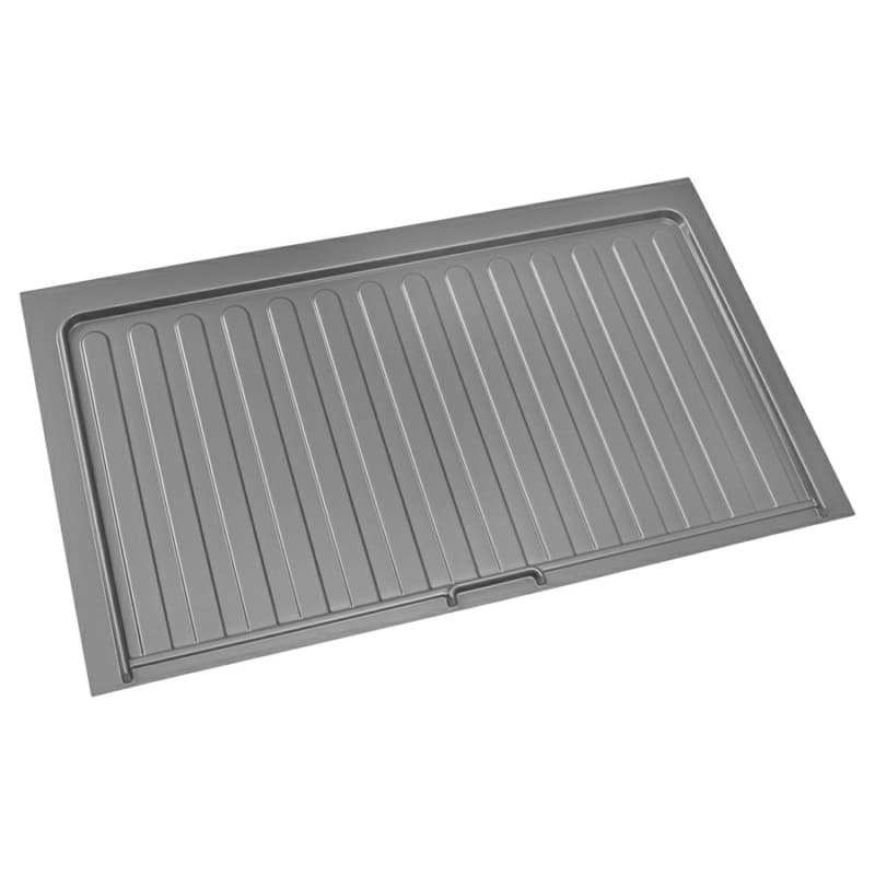 40-1/2" Polystyrene Sink Base Drip Tray, Metallic Silver