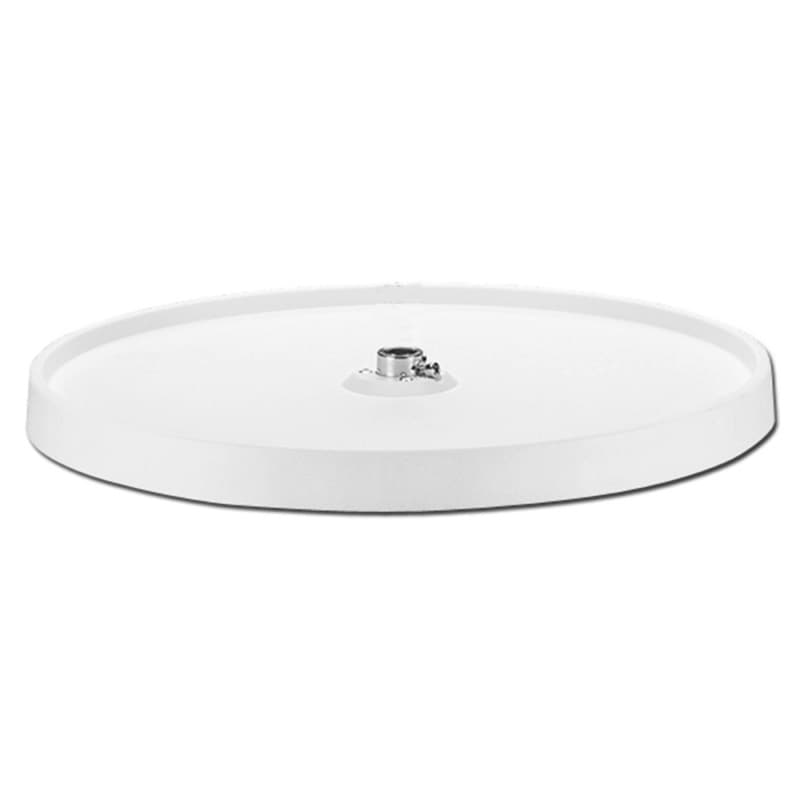 6001 20" Full-Circle Lazy Susan Tray (No Hardware), White, Bulk (12 Trays)