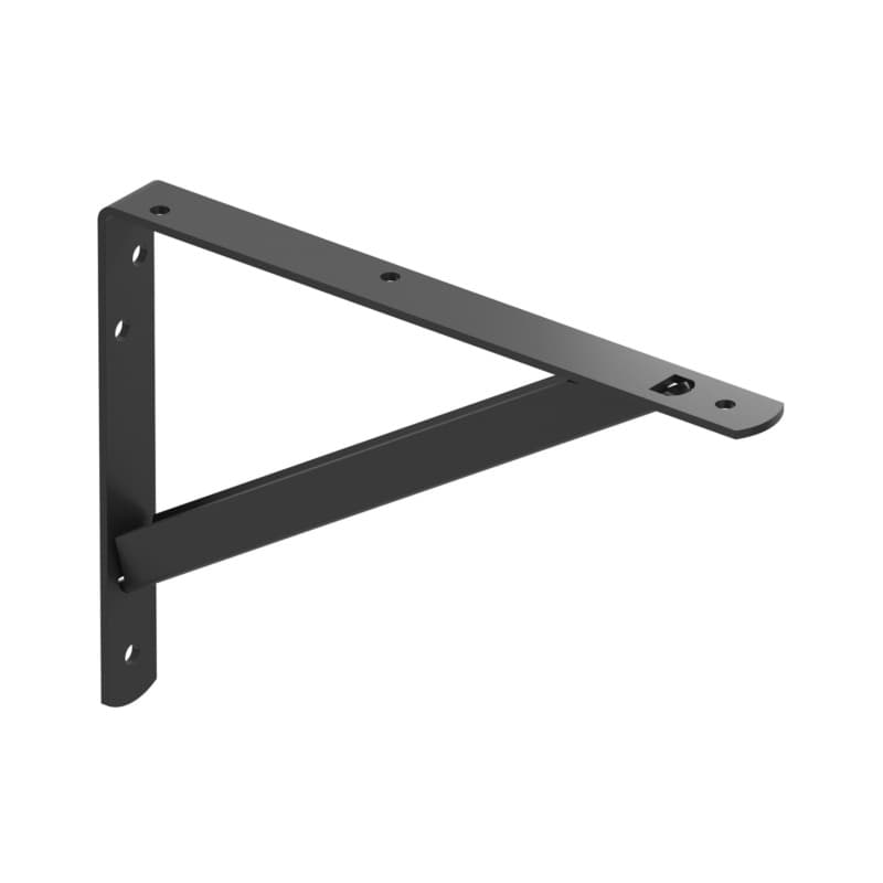 8" x 11-1/4" Closet-Pro HD Heavy-Duty Shelf Bracket, Satin Black