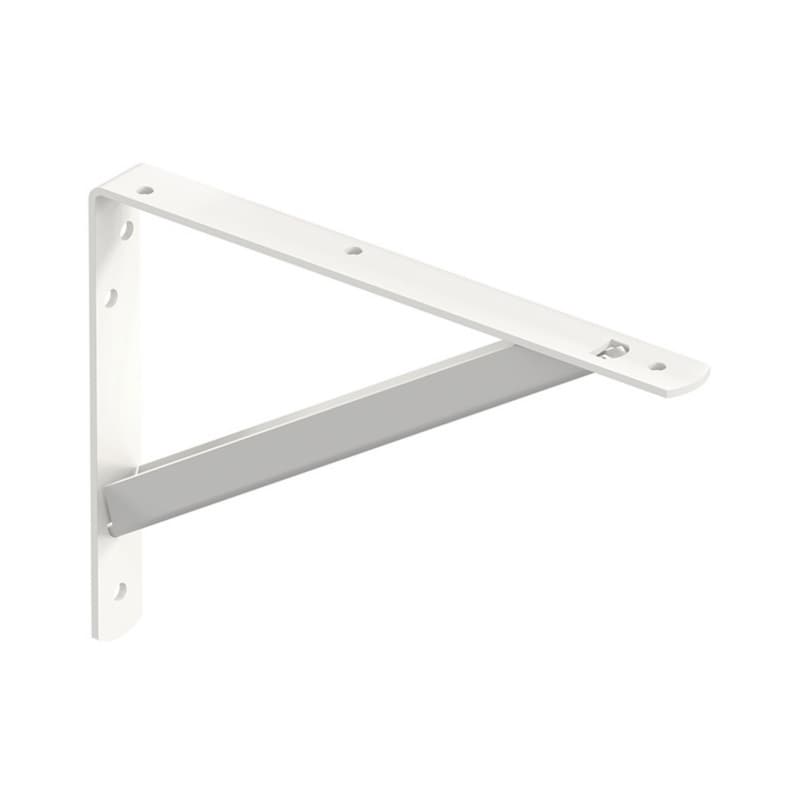 8" x 11.25" Closet-Pro HD Heavy-Duty Shelf Bracket, White Finish