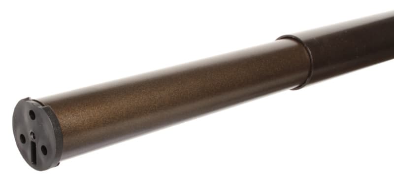 1-1/4" Diameter 72"-120" Long Adjustable Closet Rod, Bronze
