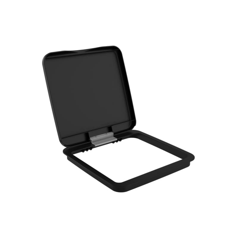 RV-LID Polymar Lid for 27 QT Waste Container, Black