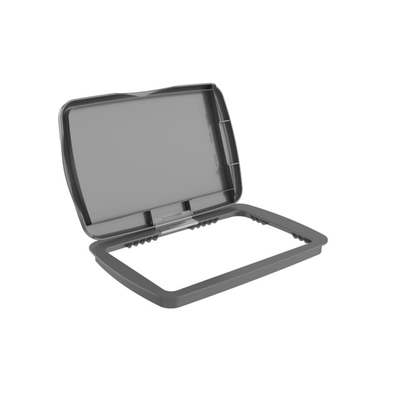 RV-LID Polymar Lid for 32 QT Waste Container, Silver