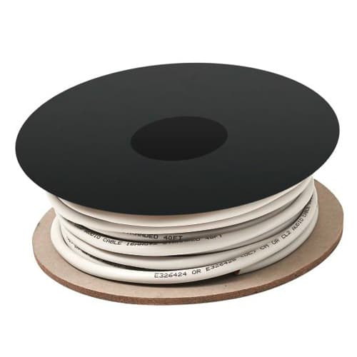 12VDC/24VDC 16 AWG Class 2 Wire Roll, 50', White