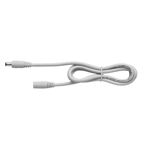 Male/Female Barrel Extension Lead for COB FlexTape, 39", White
