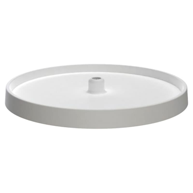 18" Full-Circle 1 Tray Value Line Lazy Susan, White