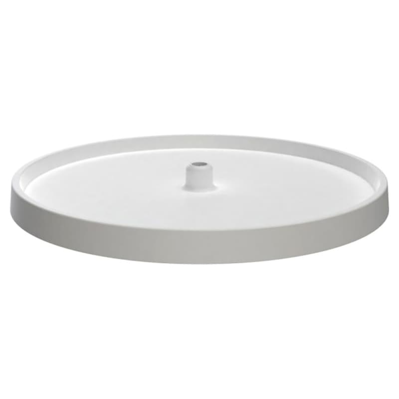 28" Full-Circle 1 Tray Value Line Lazy Susan, White