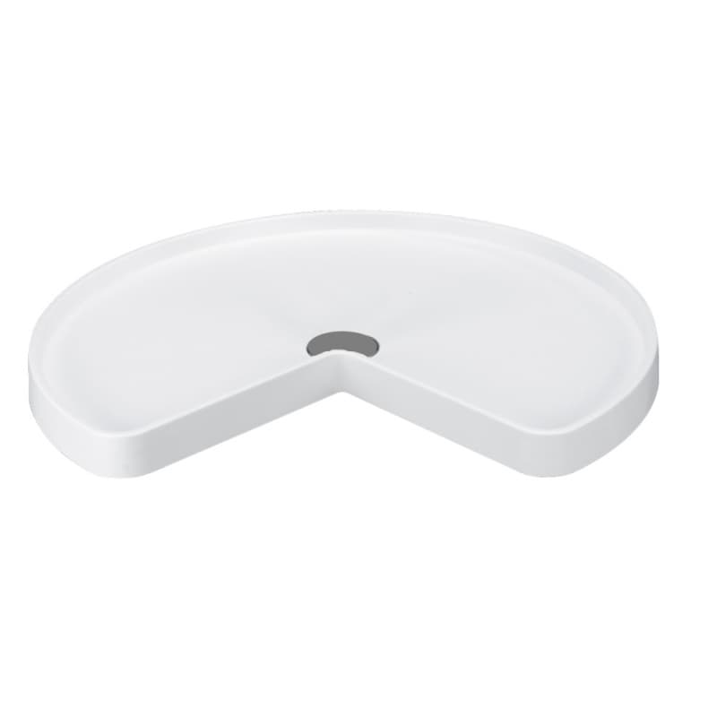 28" Kidney 1 Tray Value Line Lazy Susan, Tray Only, Almond
